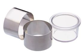Master Class Set of 2 Cooking Rings and Pusher